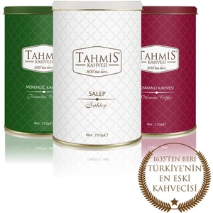 Kahve ve Salep Seti  Salep Sütlü Toz Menengiç  Osmanlı Dibek Kahvesi 250 gr x 3