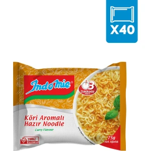 40'lı Köri Aromalı Hazır Noodle Paket