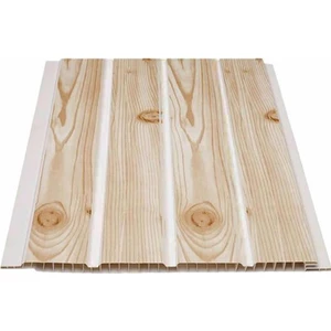 Ser Profil Fındık Ahşap Desen Plastik Pvc Duvar Tavan Lambiri 10 Adet 20 cm x 2 M 4 M2