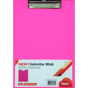 Neon Pembe Kapaklı Sekreter Dosya