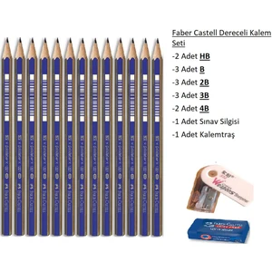 Resim Kalemi Faber Dereceli Kalem Seti Karakalem Seti 4b 3b 2b B Hb 13'lü Set