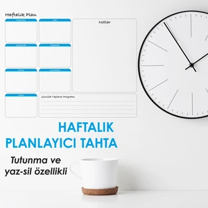 Haftalık Planlayıcı Takvim Çizelgesi Kağıt Tahta