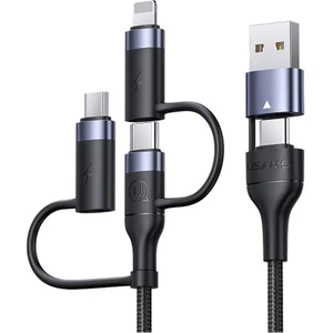 Usams US-SJ547 Usb+Type-C To Type-C+Lightning+Microusb,1.2m 6 In 1 Hızlı Şarj ve Data Kablosu