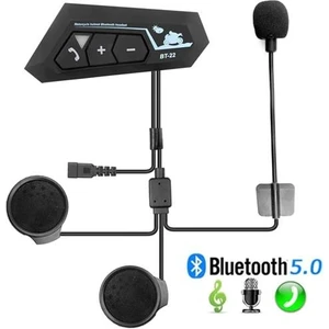 BT22 Motosi̇klet Kask Kablosuz Intercom Su Geçi̇rmez