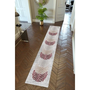 10 Post Online Yolluk Altın Kahverengi Gold Kaymaz Kesme Yıkanabilir Ince Dijital Baskı Koridor Halısı