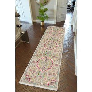 10 Post Online Yolluk Otantik Ekru Kaymaz Kesme Yıkanabilir Ince Dijital Baskı Koridor Halısı