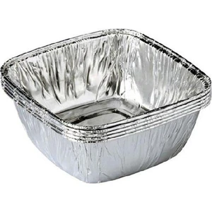 Kitchen Express Alüminyum Fırın Sütlaç Kase Kare 100'LÜ