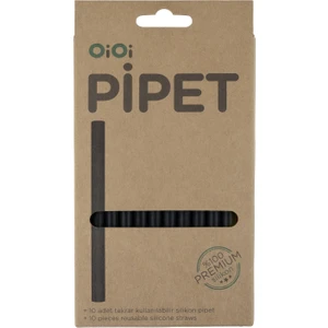 Silikon Pipet 10'lu - Siyah