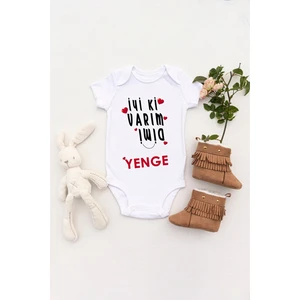 Tuğba Baby Unisex Bebek Iyi Ki Varım Dimi Yenge Baskılı Body Zıbın