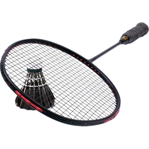 Karbon Fiber Badminton Süper Işık Dize Çanta Strung Max Raket 30LBS 6u Siyah
