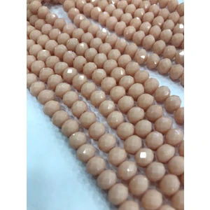 Livza Bijuteri  kristal Boncuk , Koyu Krem Renk Kristal Boncuk Dizisi, mm Yuvarlak 40CM Dizi
