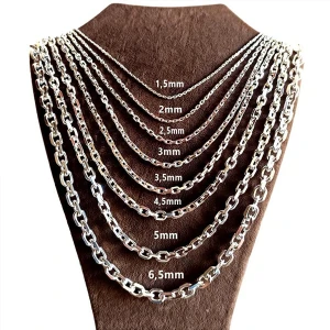 Osmanlı Gümüş 5mm Gümüş Forse Zinciri Erkek Bayan Gümüş Kolye Zincir Gklgmsforse Gklgmsforse