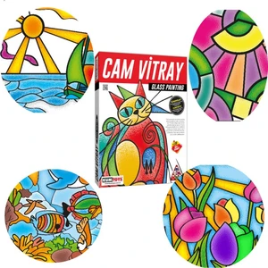 /kumtoys  Redka Cam Vitray Cam Boyama Sanatı Oyunu