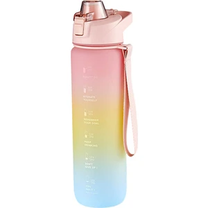 Baosity 900ml Zaman İşaretli Su Matarası - Pembe (Yurt Dışından)