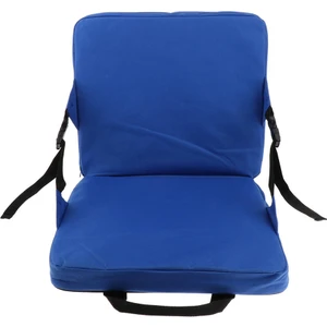 Kaymaz Sallanan Sandalye Yastıkları Koltuk Pedleri Set Stadyum Kamp Yumuşak Dolgu Mavi (Yurt Dışından)