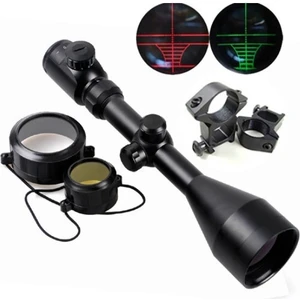 3-9X56EG Yüksek Kaliteli Çıft Işık Kırmızı,yeşil Kaynaklı Avcılık Süfer Tüfek Dürbün(B)