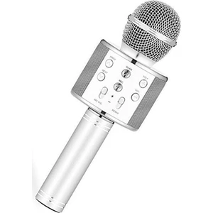 Wster WS-858 Gümüş Bluetooth Karaoke Mikrofon