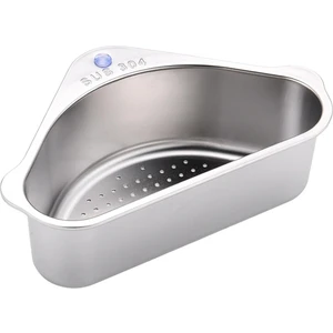 Paslanmaz Çelik Sebze Meyve Süzgeç Sepeti Gıda Yakalayıcı Lavabo Sepeti Gümüş (Yurt Dışından)