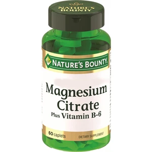 Nature's Bounty Magnesium Citrate Plus Vitamin B6 60 Kaplet