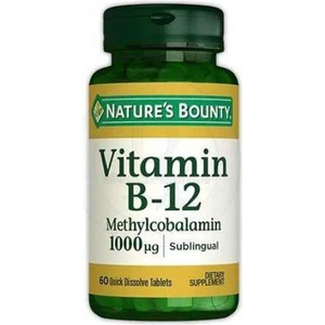 Nature's Bounty Vitamin B12 Methylcobalamin 1000 Mcg 60 Tablet
