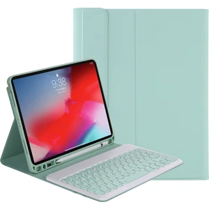 YT098B iPad Air Için Bluetooth Klavye Kılıfı 4 10.9 Inç (2020) Açık Yeşil (Yurt Dışından)
