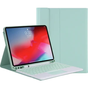 YT098B-A Bluetooth Klavye Kılıfı Için iPad Air 4 10.9 Inç (2020) Açık Yeşil (Yurt Dışından)