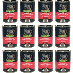 Yetişkin Sığır Etli Kedi Konserve Maması 400 Gram x 12'li