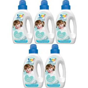 Uni Baby Sıvı Çamaşır Deterjanı 1500ML Aktif -Mavi -5 Li Set
