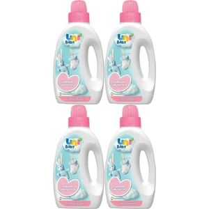 Uni Baby Çamaşır Yumuşatıcı 1500ML Hassas Ciltler Için/hipoalerjenik (Pembe) (4 Lü Set)