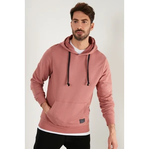 Pamuklu Kapüşonlu Kanguru Cepli Sweat Erkek Sweat 5905240