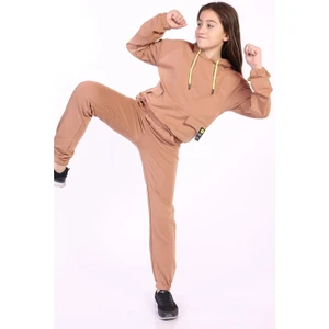 Toontoy Kids Toontoy Kız Çocuk Cepli Armalı Eşofman Takım