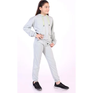 Toontoy Kids Toontoy Kız Çocuk Cepli Armalı Eşofman Takım