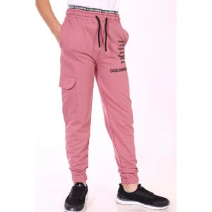 Toontoy Kids Toontoy Kız Çocuk Cep Detaylı Baskılı Eşofman Alt