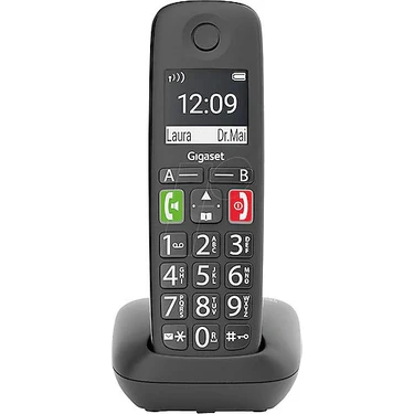 Gigaset E290 Geniş Ekran Siyah Telsiz Dect