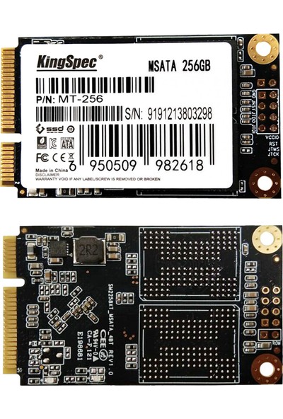 Kingspec Msata Mını Pcı-E 256G Mlc Dijital Flash SSD (Yurt Dışından)