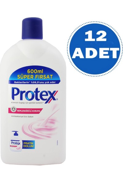 Protex Nemlendiricili Sıvı Sabun 600 ml 12 Adet