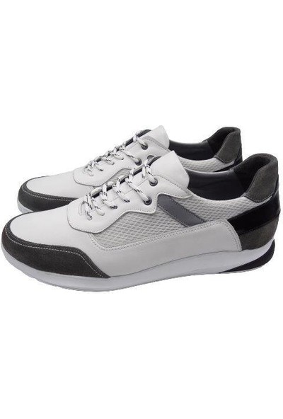King Shoes Büyük Numara Beyaz Spor Ayakkabı TRD4388