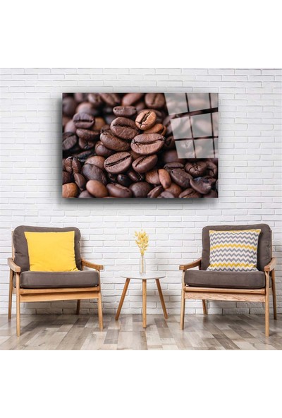 Aras Glass Art Kahve Çekirdeği Cam Tablo