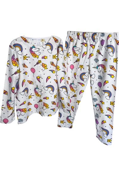 Miniko Butik Unicorn Desen Pazen Pijama Takımı