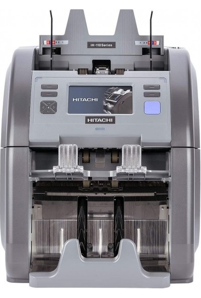 Hitachi I-Hunter IH-110 Fitnes'lı Iki Katlı, 20 Ülke Kombinasyonlu Karışık Para Sayma Makinesi