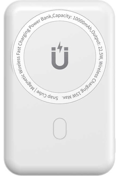 Wiwu iPhone 13 Pro Max SC10000 Magsafe Powerbank Beyaz