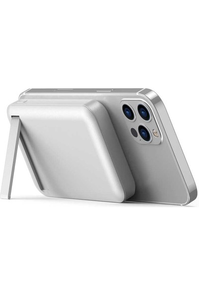 Wiwu iPhone 13 Pro Max SC10000 Magsafe Powerbank Beyaz