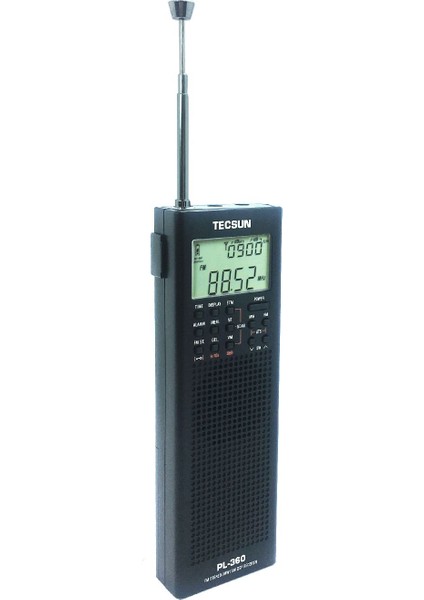 PL-360 Portatif Radyo Siyah Fm Am Sw Mw Lw