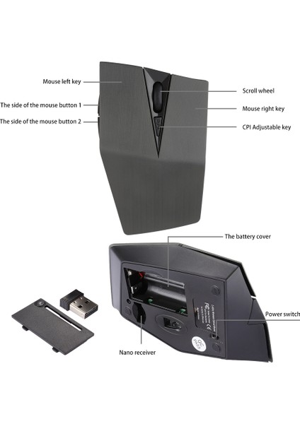 2.4 Ghz USB 1200 Dpı Kablosuz Optik Fare (Yurt Dışından) fırsatları