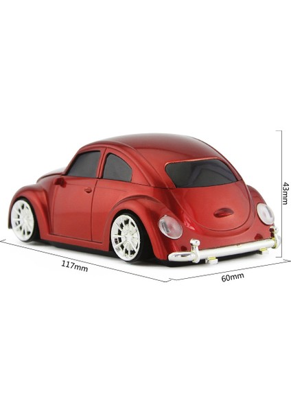 CM0010B 1200 Dpı 3 Araba Şekli Kablosuz Fare (Yurt Dışından)