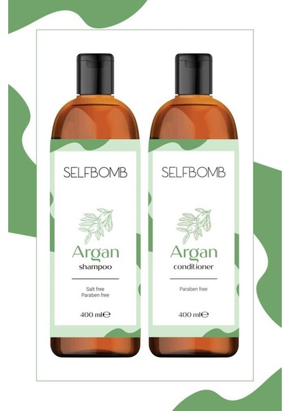 Paraben ve Sülfat Içermeyen Argan Yağlı Saç Bakım Seti