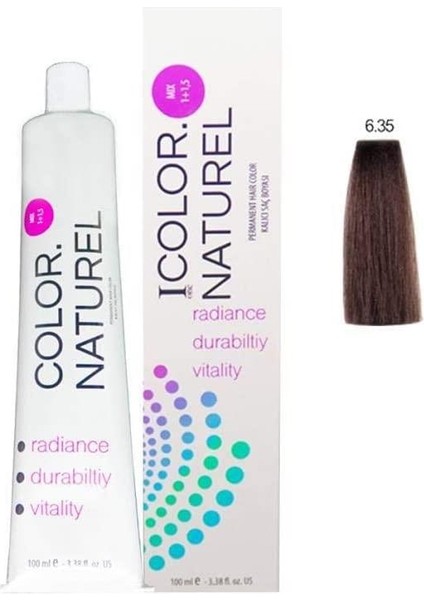 Color Naturel 5.35 Color Naturel 100 ml Boya Koyu Altın Akaju