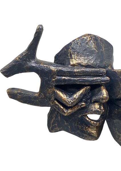 Görmedim Duymadım Bilmiyorum Polyester Malzemeden Dekoratif Üç Yüzlü Mask fırsatları