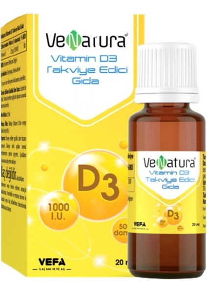 Vitamin D3 Takviye Edici Gıda