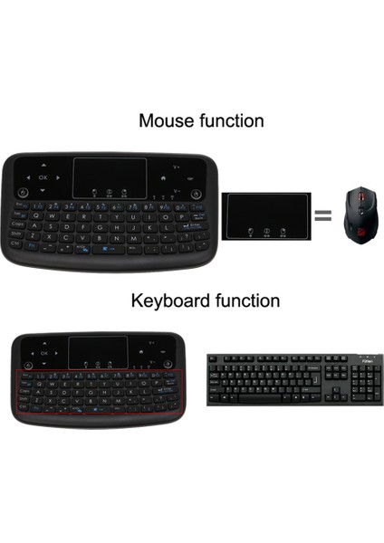 A36 2.4 Ghz Hava Mouse Şarj Edilebilir Mini Kablosuz Klavye (Yurt Dışından)